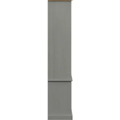 Vitriinikaappi VIGO harmaa 85x35x170 cm täysi mänty (53195)