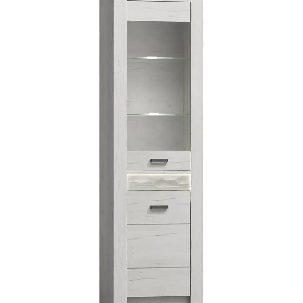 Vitriini Nomla INDIANAPOLIS 4 L, 56x192cm, valkoinen