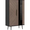 Vitriini Nomla WIT2D PINELLI PN-05, 90x140cm, musta/ruskea