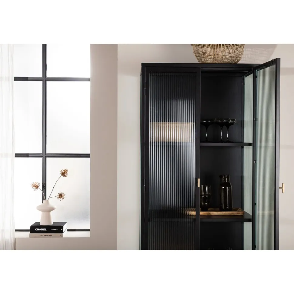 Vitriini Venture Home Garis, 40x160x70, musta