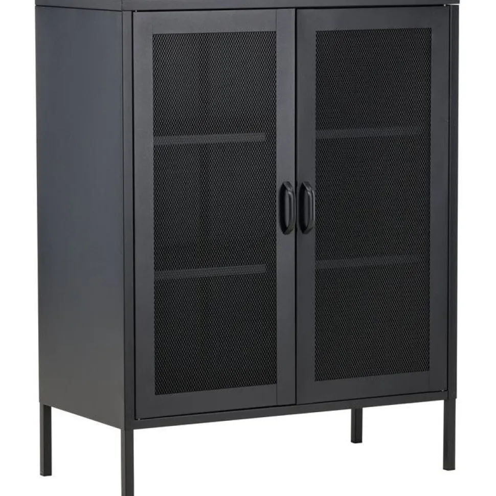 Vitriini Venture Home Misha, mesh-ovilla, 101.5x80cm, valkoinen