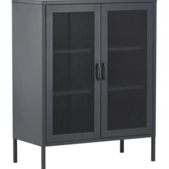 Vitriini Venture Home Misha, mesh-ovilla, 101.5x80cm, valkoinen