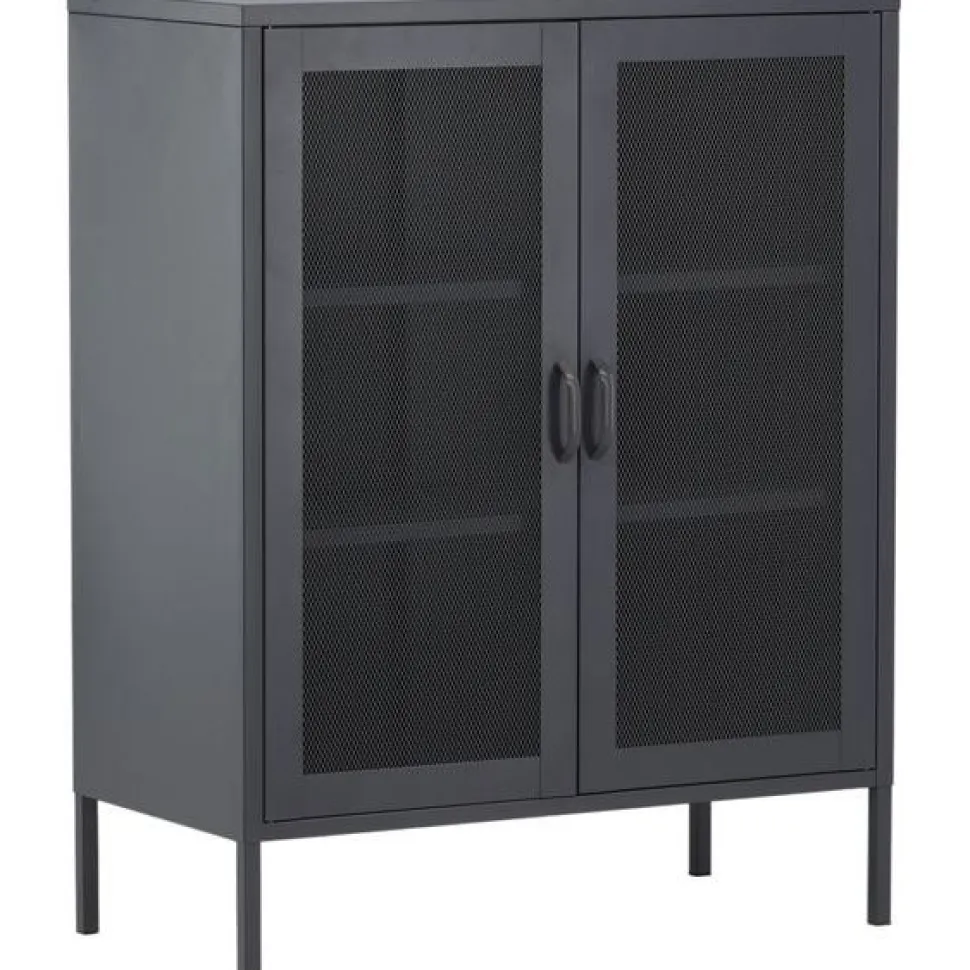 Vitriini Venture Home Misha, mesh-ovilla, 101.5x80cm, valkoinen