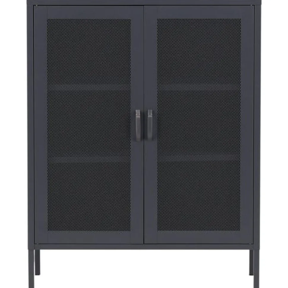 Vitriini Venture Home Misha, mesh-ovilla, 101.5x80cm, valkoinen