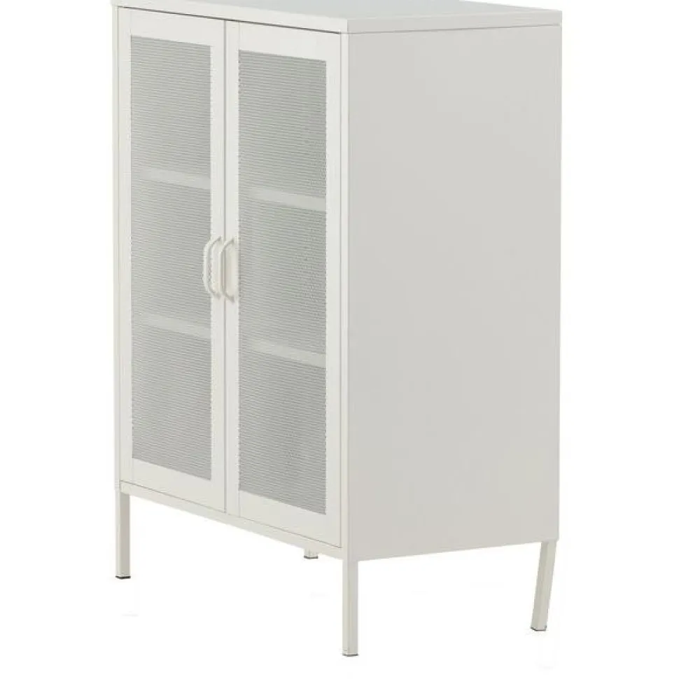 Vitriini Venture Home Misha, mesh-ovilla, 101.5x80cm, valkoinen