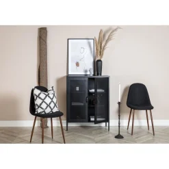 Vitriini Venture Home Misha, mesh-ovilla, 101.5x80cm, valkoinen