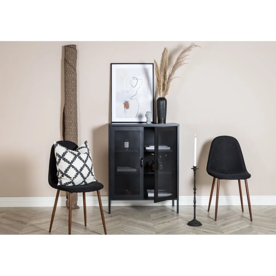 Vitriini Venture Home Misha, mesh-ovilla, 101.5x80cm, valkoinen
