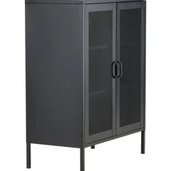 Vitriini Venture Home Misha, mesh-ovilla, 101.5x80cm, valkoinen