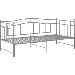 Vuodesohvan runko harmaa metalli 90x200 cm (24784)