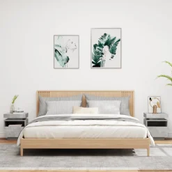 Yöpöydät LED-valoilla 40x39x48,5 cm, eri värejä ja pakkauskokoja (33073)