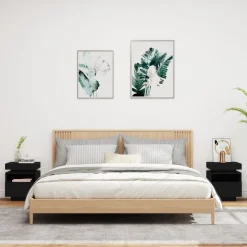 Yöpöydät LED-valoilla 40x39x48,5 cm, eri värejä ja pakkauskokoja (33073)